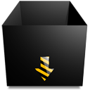 brop-box-empty-black-construstion