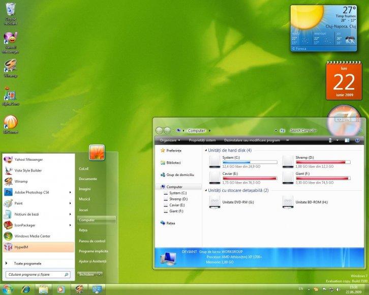 Aero Hilled for Windows 7 RC - Темы для Windows 7