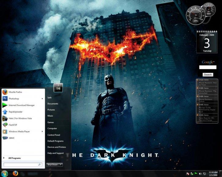 The Dark Knight Theme - Темы для Windows 7