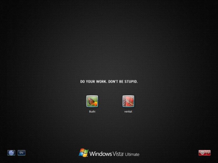 Dnt b Stupid logon screen 4 xp - Экран приветствия Windows XP