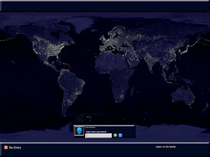 Lights of the World - Экран приветствия Windows XP