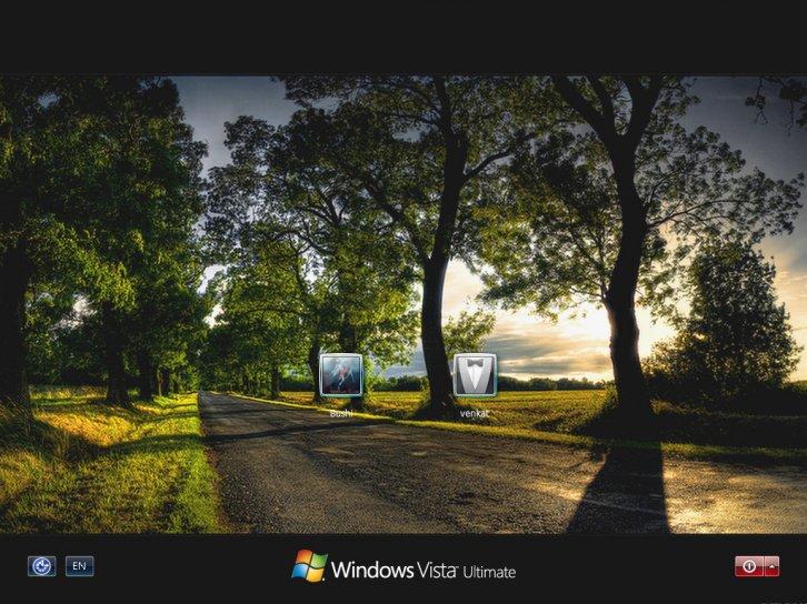 Road logon screen for xp - Экран приветствия Windows XP