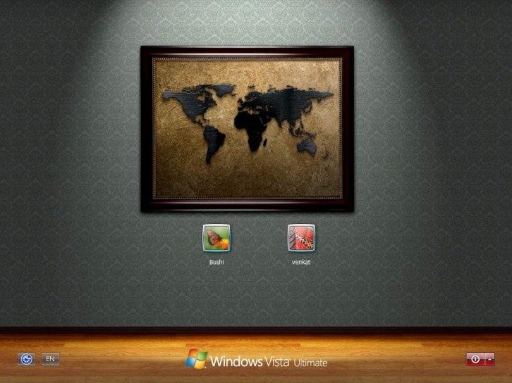 World on wall logon for xp - Экран приветствия Windows XP