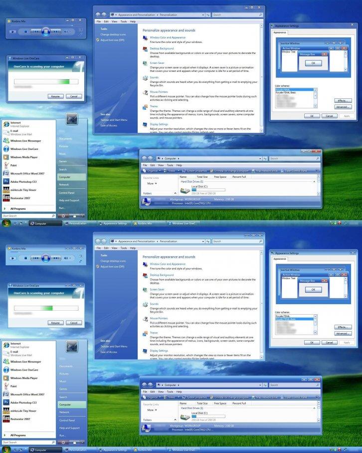 Royale FINAL - Темы для Windows Vista