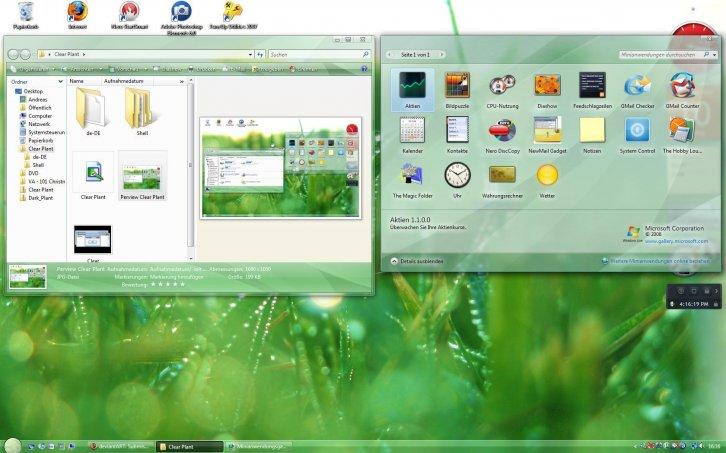 Clear Plant - Beta 2 - Темы для Windows Vista