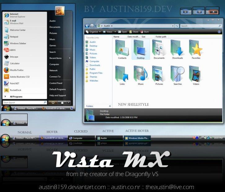 MX for Vista 1.0 - Темы для Windows Vista