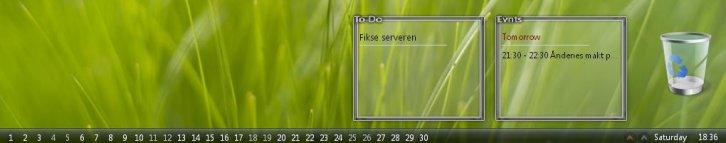 Vista Taskbar - Скины для Rainlendar