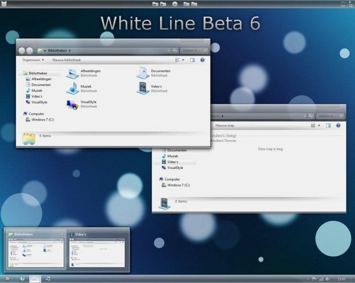 White Line Beta 6 - Темы для Windows 7