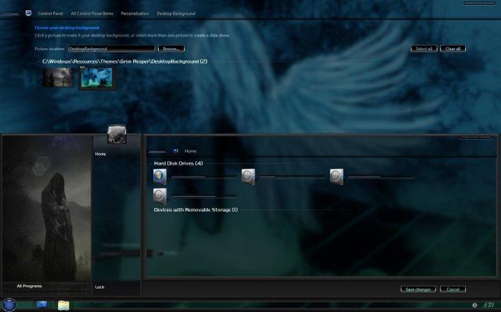 Grim Reaper Final - Темы для Windows 7