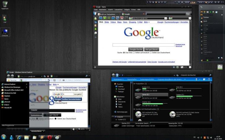 Win7 Dark - Темы для Windows 7