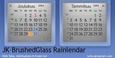 JK-BrushedGlass Rainlendar