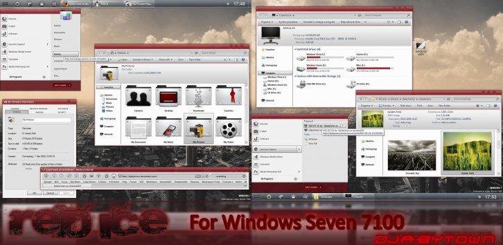 RED ICE VS - 7 Version - Темы для Windows 7