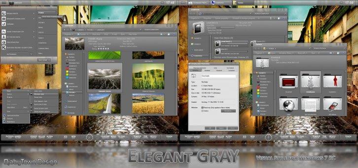 Elegant GRAY - Темы для Windows 7