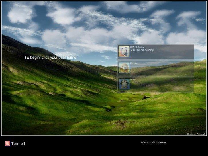 Morgan Hills Logon - Экран приветствия Windows XP