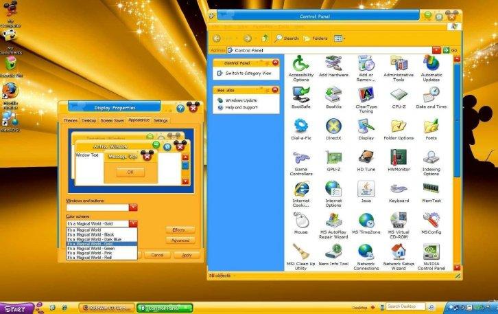 Disney Magical World Theme - Темы для Windows XP