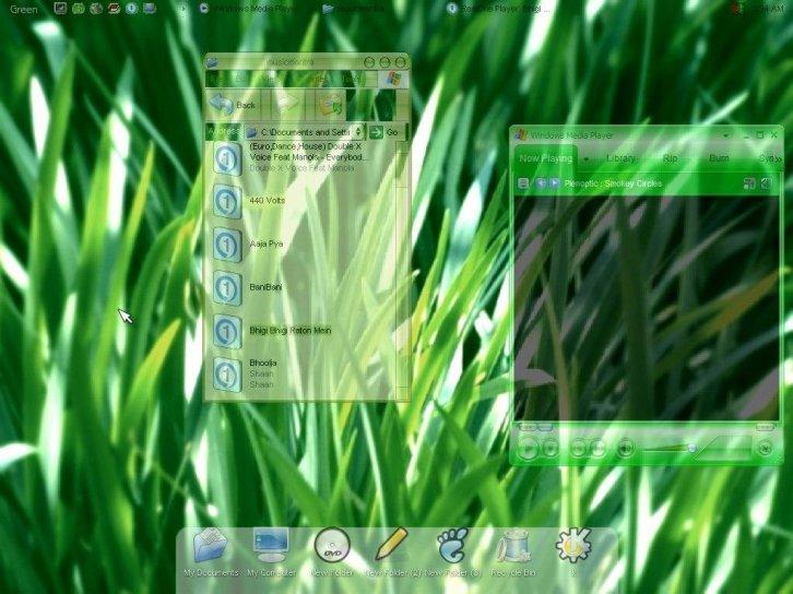 K lovely GREEN - Темы для Windows XP