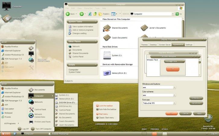 aes VS - Темы для Windows XP