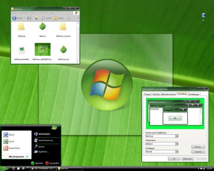 bioForce Suite - Темы для Windows XP