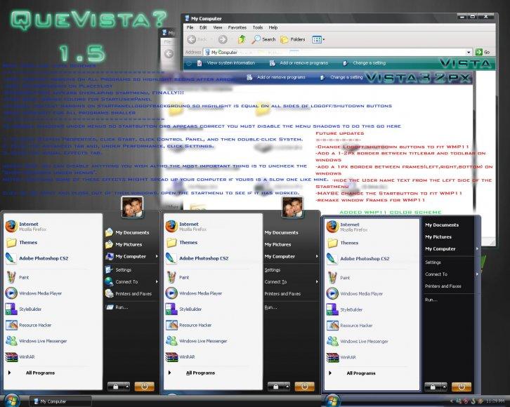 QueVista1.5 - Темы для Windows XP