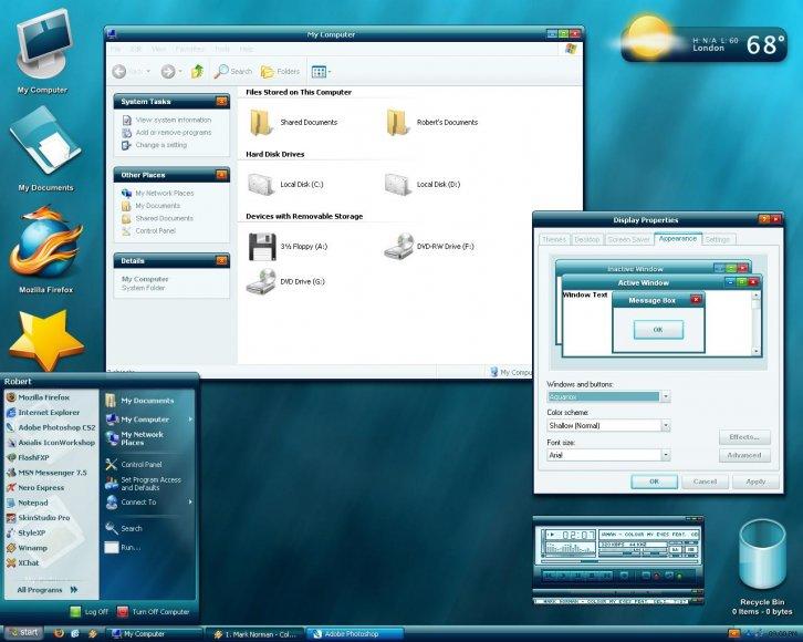 Aquanox VS - Темы для Windows XP