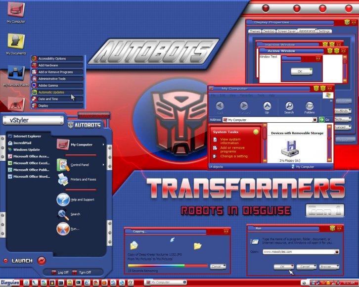 Autobots VS - Темы для Windows XP