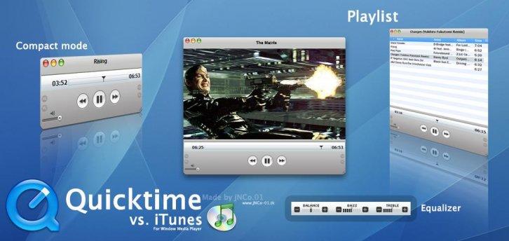 Quicktime vs. iTunes skin