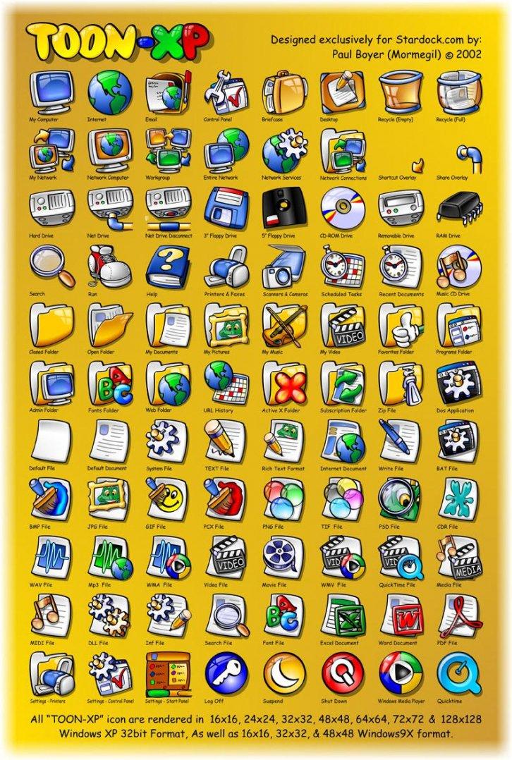 TOON-XP - Иконки IconPackager