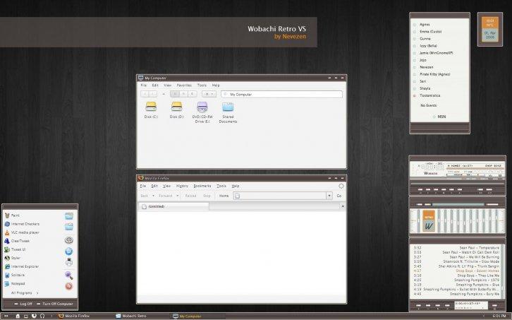 Wobachi Retro VS - Темы для Windows XP