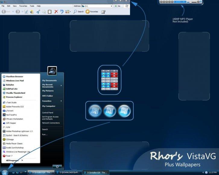 Rhors VistaVG Theme - Темы для Windows XP