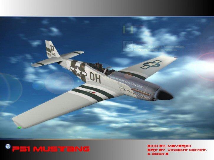 P51 MUSTANG - Экран приветствия Windows XP