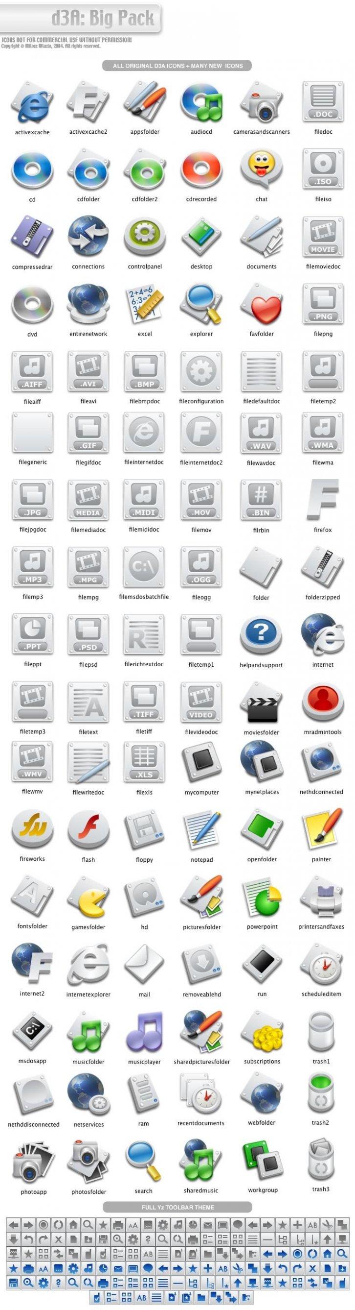 Big-icon-Pack d3A - Иконки IconPackager