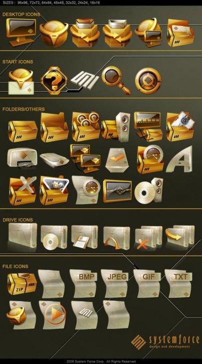 System Force Japan Icon Pack - Иконки IconPackager