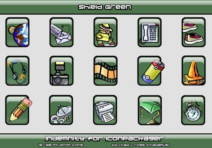 CMS-Indemnity Green - Иконки IconPackager