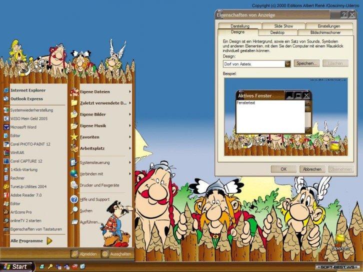 Dorf von Asterix - Темы для Windows XP