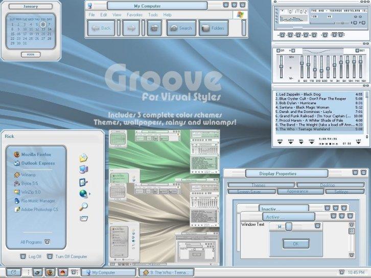 Groove VS - Темы для Windows XP