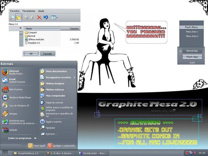 Graphite Mesa 2.1 - Темы для Windows XP