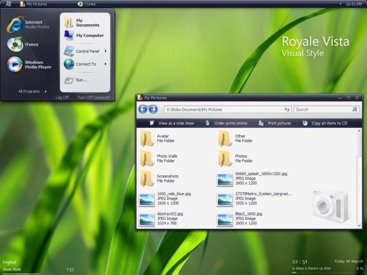 Royale Vista 1.5.4 - Темы для Windows XP