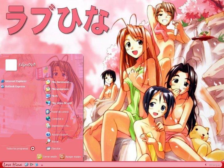 Love Hina Girls - Темы для Windows XP