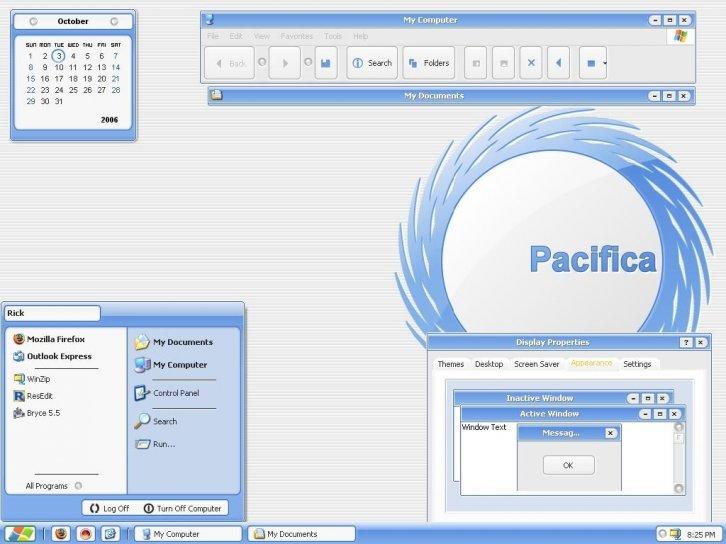 Pacifica - Темы для Windows XP