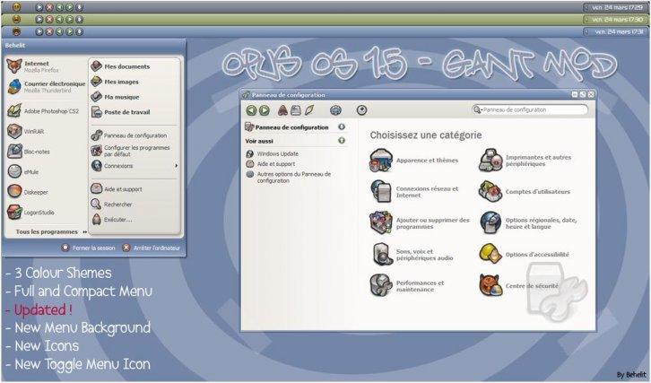 OpusOS 1.5 - GANT Mod - Темы для Windows XP