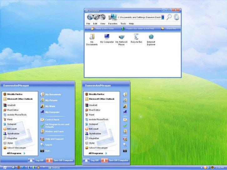 Blue Crystal 1.0 - Темы для Windows XP