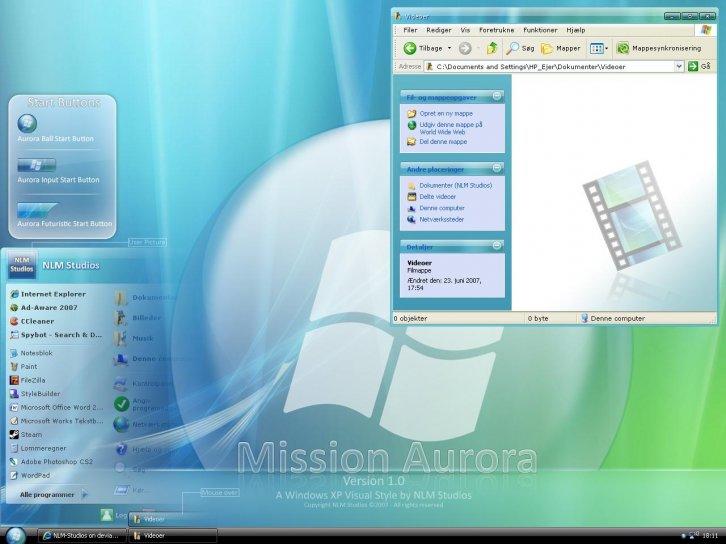 Mission Aurora - Темы для Windows XP