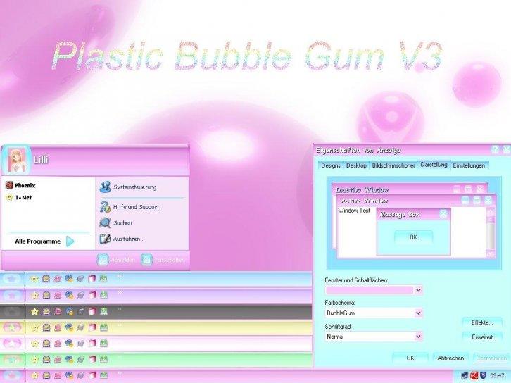 Plastic Bubble Gum - Темы для Windows XP