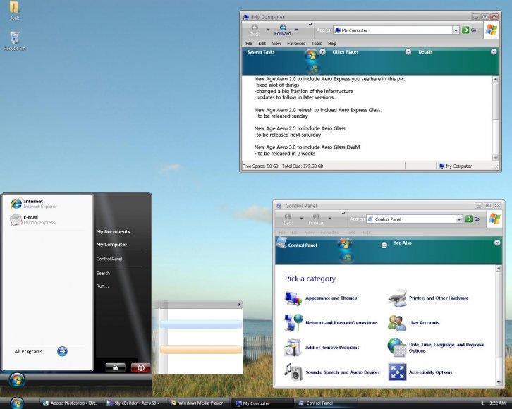 New Age Aero - Темы для Windows XP