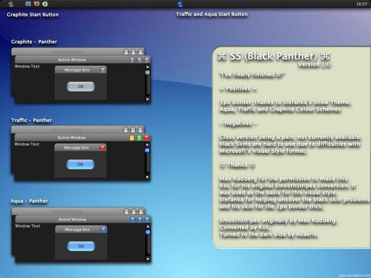 SS Black Panther v2.0 - Темы для Windows XP