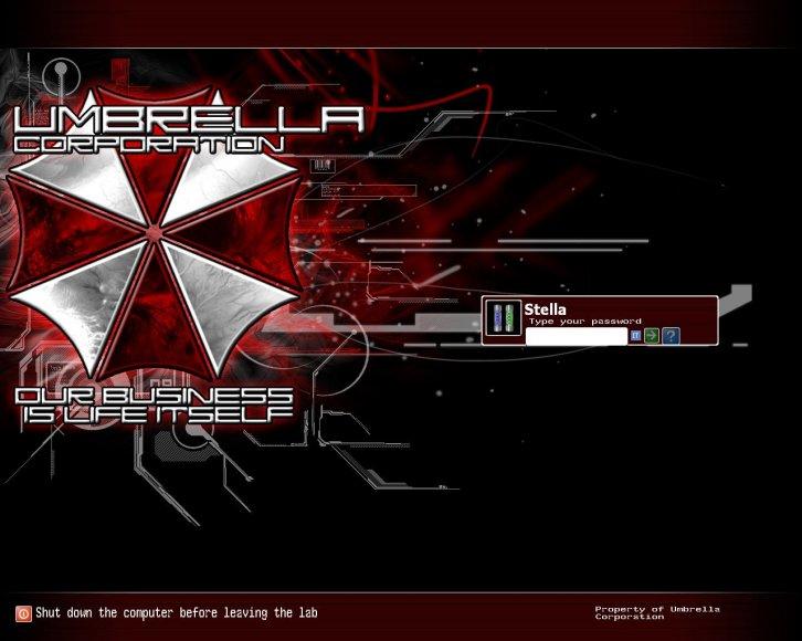 Umbrella Corporation v1.0.0 - Экран приветствия Windows XP