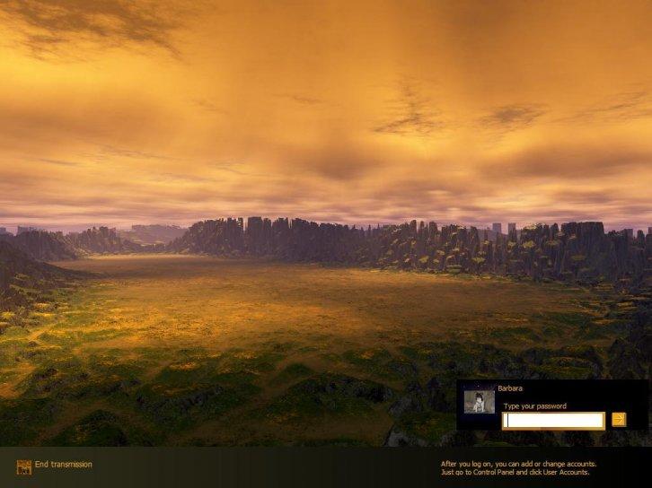 The landing site_logon - Экран приветствия Windows XP