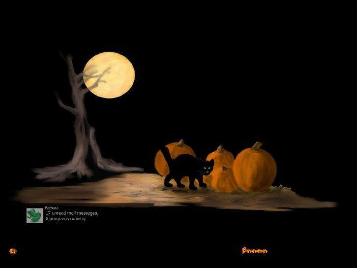 Halloween night - Экран приветствия Windows XP