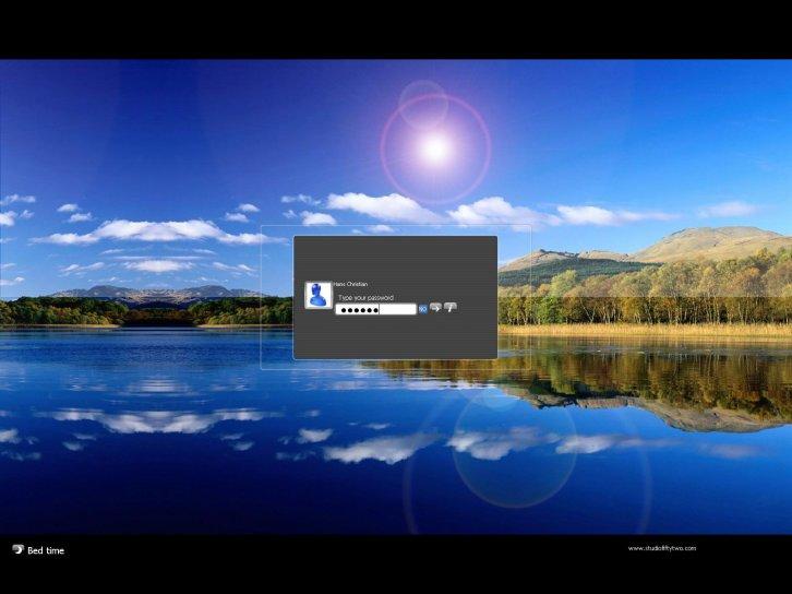 serene - Экран приветствия Windows XP