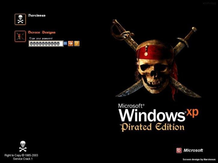 PiratedEditionIII - Экран приветствия Windows XP